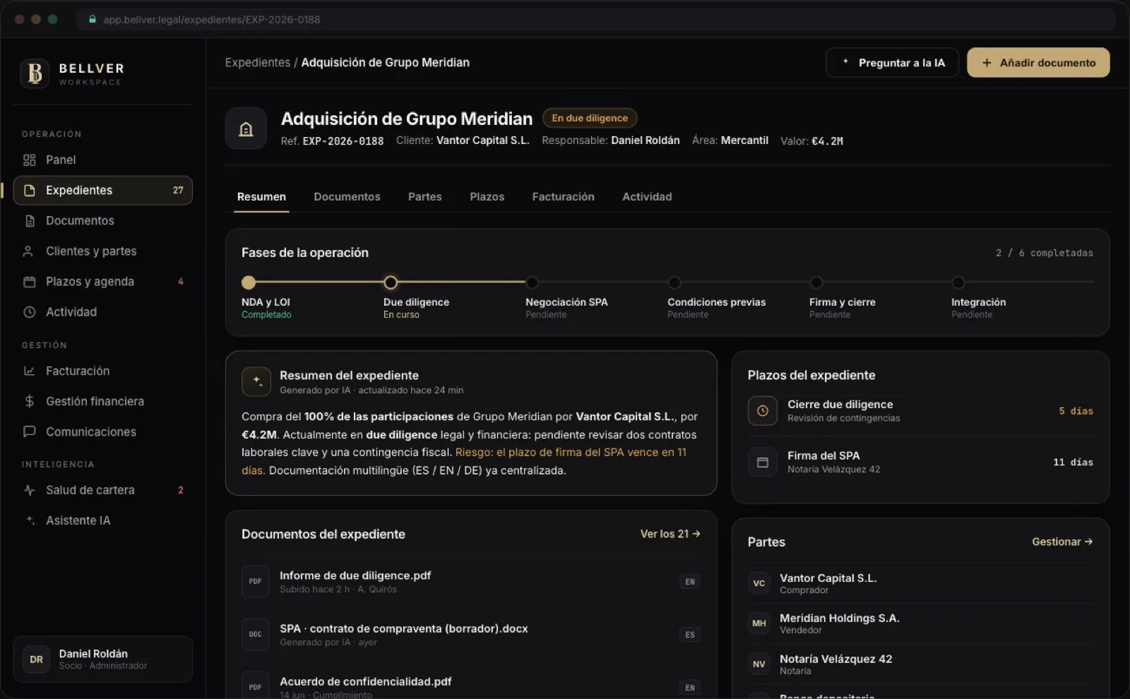 Ficha de expediente