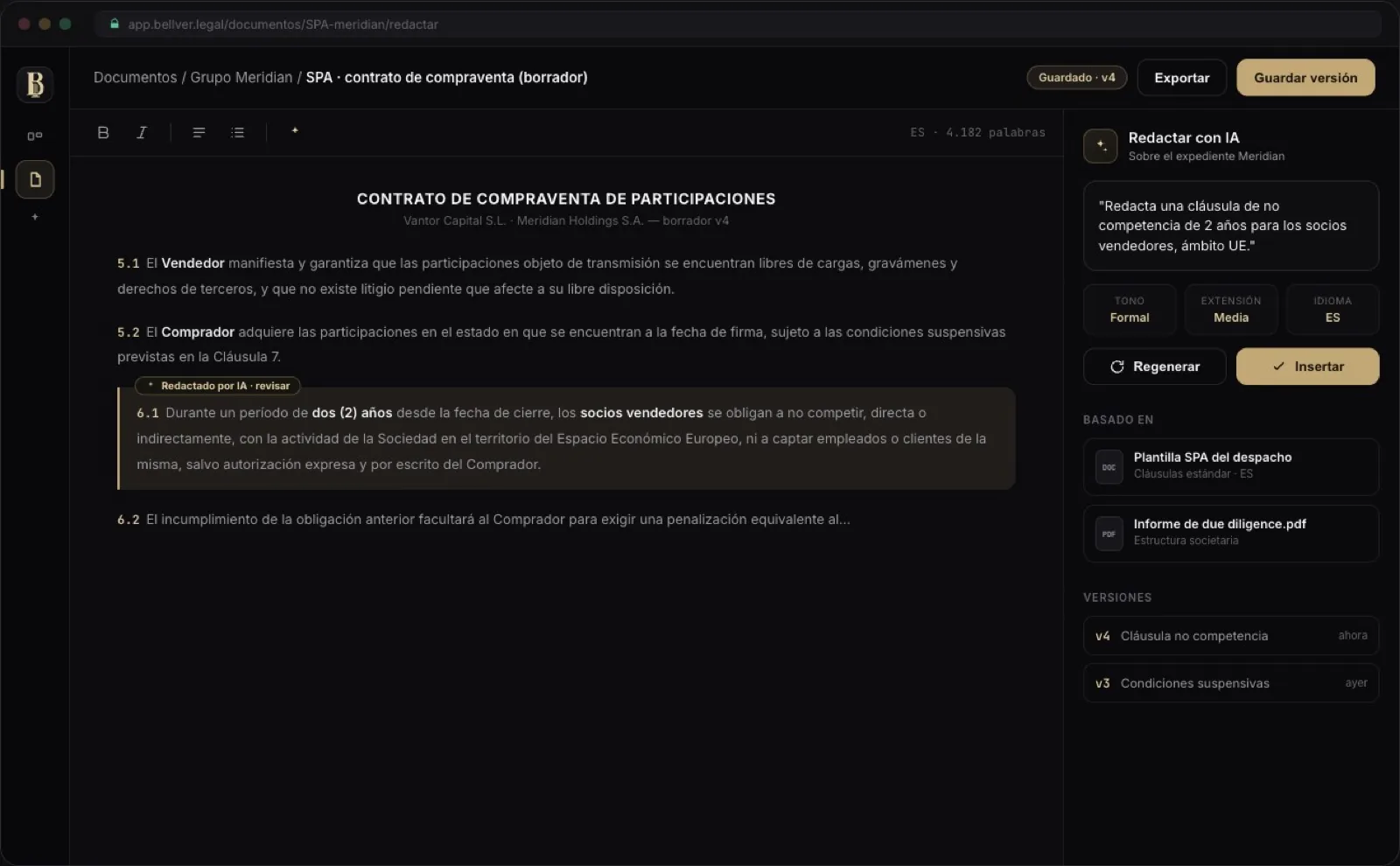 Redacción asistida de documentos